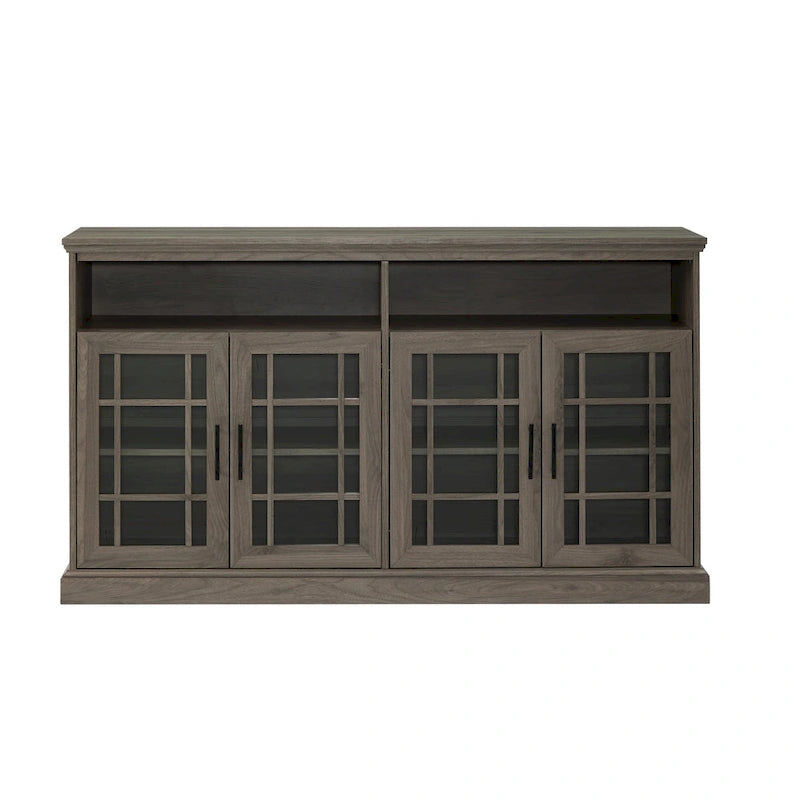 Middlebrook 58-inch Framed Glass 4-Door TV Stand
