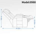 Heavy Duty Power Lift Recliner Chair for Elderly with Massage and Lumbar Heating