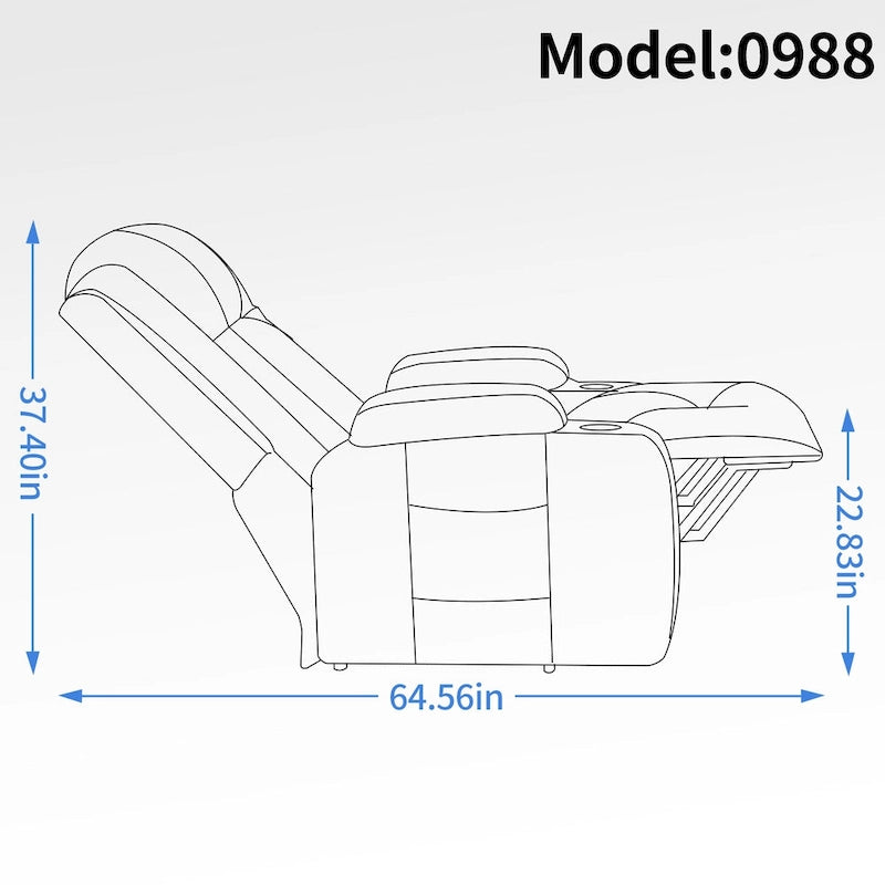 Heavy Duty Power Lift Recliner Chair for Elderly with Massage and Lumbar Heating