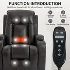 Heavy Duty Power Lift Recliner Chair for Elderly with Massage and Lumbar Heating