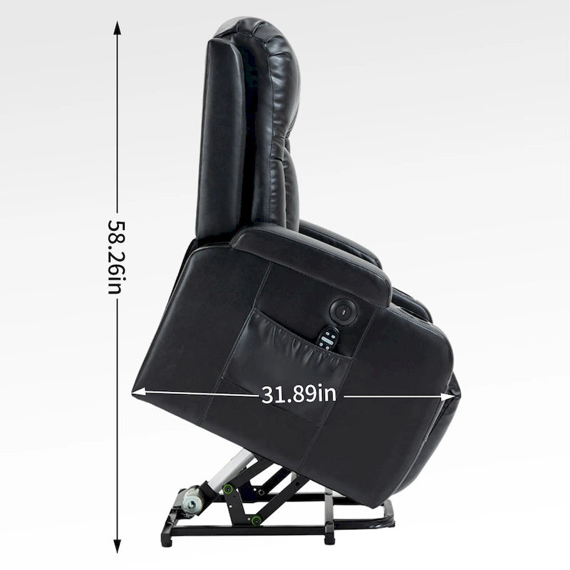 Heavy Duty Power Lift Recliner Chair for Elderly with Massage and Lumbar Heating