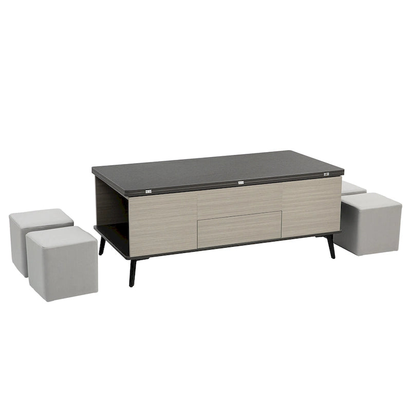 5 Pieces Lift Top Coffee Table