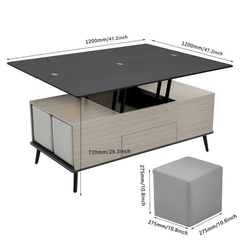 5 Pieces Lift Top Coffee Table