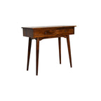 Chestnut Hallway 2 Drawer Console Table Solid Wood 35 Inch
