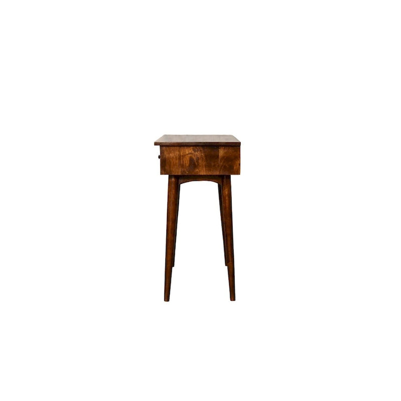 Chestnut Hallway 2 Drawer Console Table Solid Wood 35 Inch