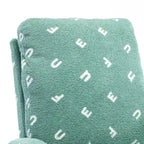 Green 26.8 Upholstered High Back Rocking Chair with Side Pocket