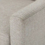 31.1 Upholstered Button Tufted Club Chair with Rubber Legs