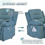 Massage Recliner Chair for Seniors-Power Lift,Adjustable Massage,Heating Features,Infinite Position Reclining,and Side Pocket