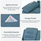 Massage Recliner Chair for Seniors-Power Lift,Adjustable Massage,Heating Features,Infinite Position Reclining,and Side Pocket