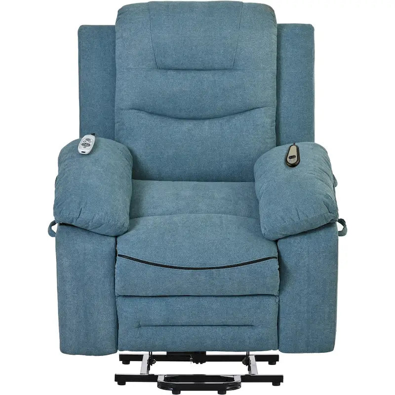 Massage Recliner Chair for Seniors-Power Lift,Adjustable Massage,Heating Features,Infinite Position Reclining,and Side Pocket