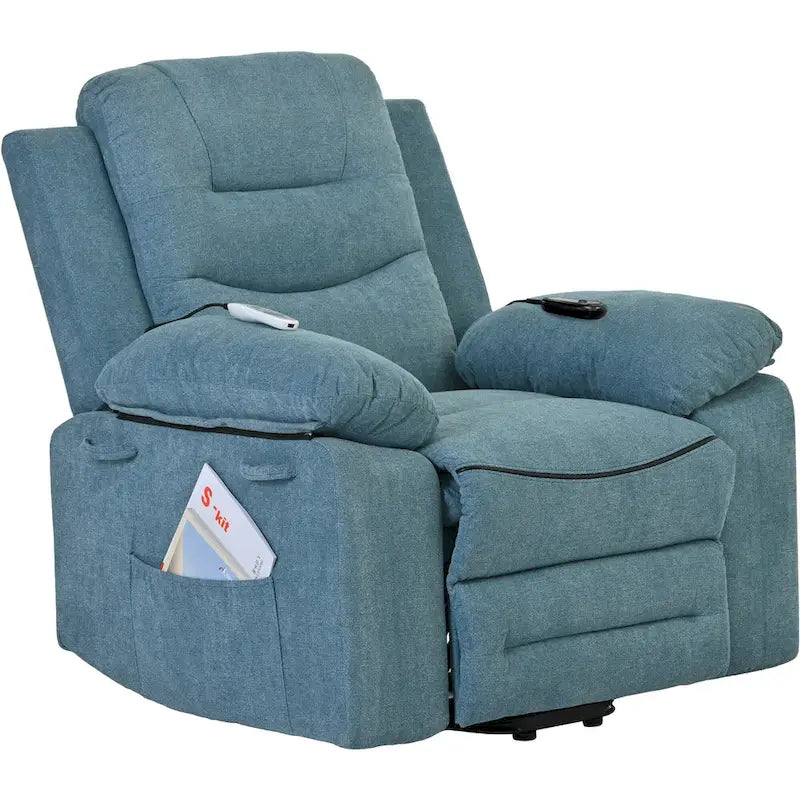 Massage Recliner Chair for Seniors-Power Lift,Adjustable Massage,Heating Features,Infinite Position Reclining,and Side Pocket