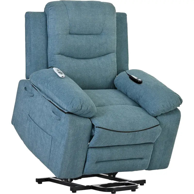 Massage Recliner Chair for Seniors-Power Lift,Adjustable Massage,Heating Features,Infinite Position Reclining,and Side Pocket