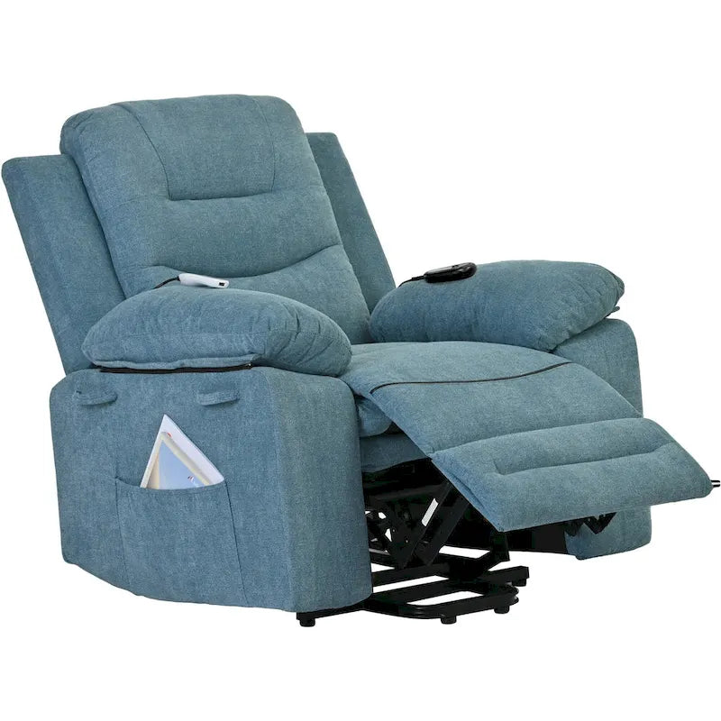 Massage Recliner Chair for Seniors-Power Lift,Adjustable Massage,Heating Features,Infinite Position Reclining,and Side Pocket