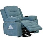 Massage Recliner Chair for Seniors-Power Lift,Adjustable Massage,Heating Features,Infinite Position Reclining,and Side Pocket