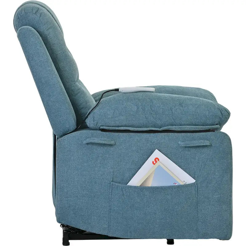 Massage Recliner Chair for Seniors-Power Lift,Adjustable Massage,Heating Features,Infinite Position Reclining,and Side Pocket