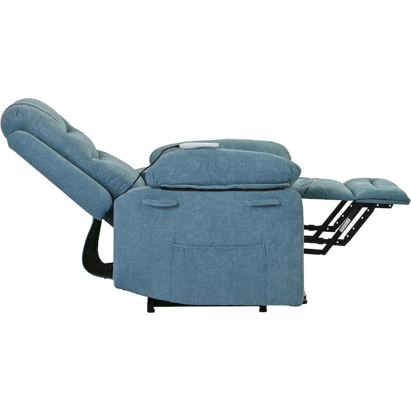 Massage Recliner Chair for Seniors-Power Lift,Adjustable Massage,Heating Features,Infinite Position Reclining,and Side Pocket