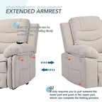 Massage Recliner Chair for Seniors-Power Lift,Adjustable Massage,Heating Features,Infinite Position Reclining,and Side Pocket