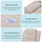 Massage Recliner Chair for Seniors-Power Lift,Adjustable Massage,Heating Features,Infinite Position Reclining,and Side Pocket