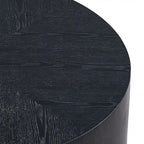 35.43 Inch Modern Round Coffee Table MDF Coffee Table for Living Room,Drum Center Table for Apartment,No Need Assembly