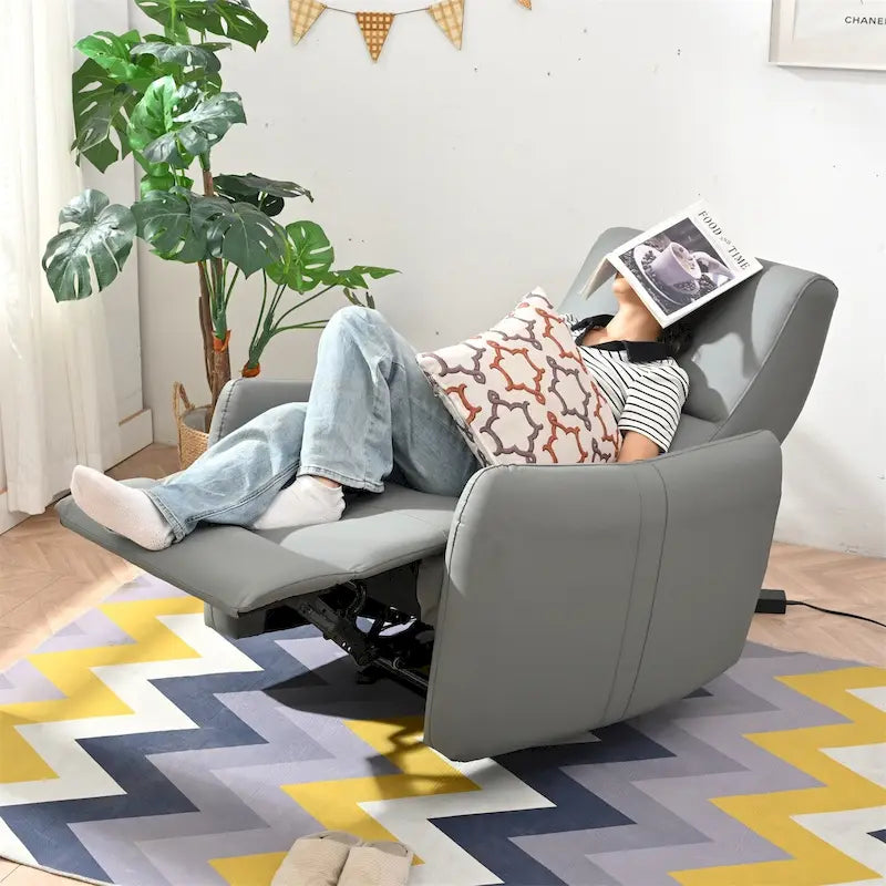 Power Recliner Wall Hugger,Small Power Recliner for Living Room,Electric Recliner for small space,Reclining Sofa