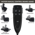 Genuine Leather Power Lift Recliner Chair with Massage and Lumbar Heat, USB Ports