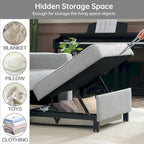 Futon Chair Bed Convertible Chair 3-in-1 Pull Out Sleeper Chair Beds for Living Room