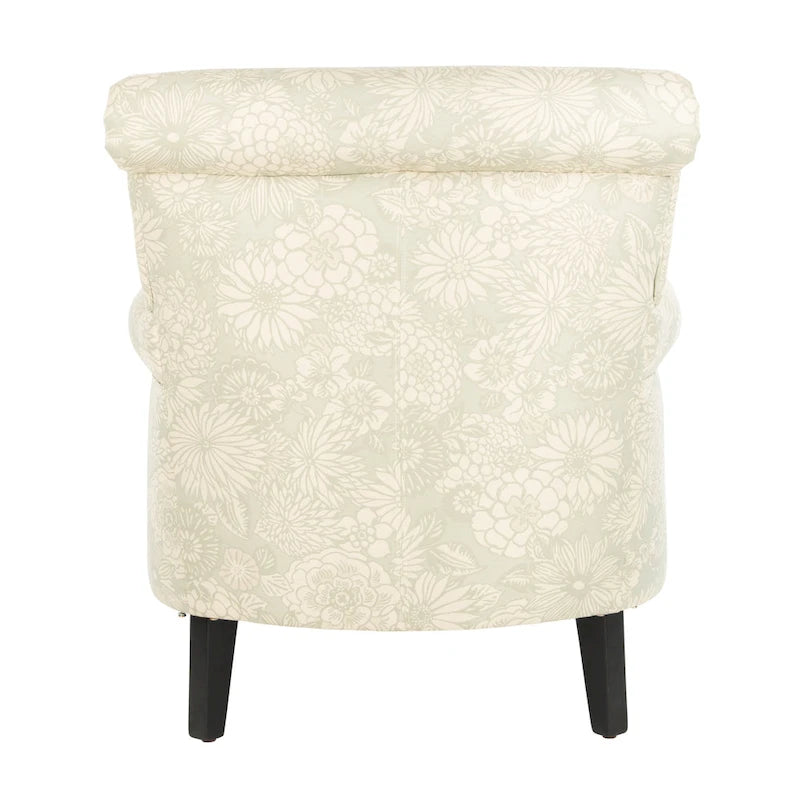 SAFAVIEH Gramercy Garden Motif Grey Club Chair - 30W x 33D x 32H