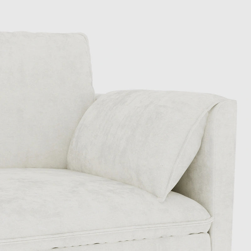 Christopher Knight Home - Noah 141.5 U-Shaped 6-Seater Sofa Couch with Movable Ottoman and Armrest Pockets, Fabric Upholstery