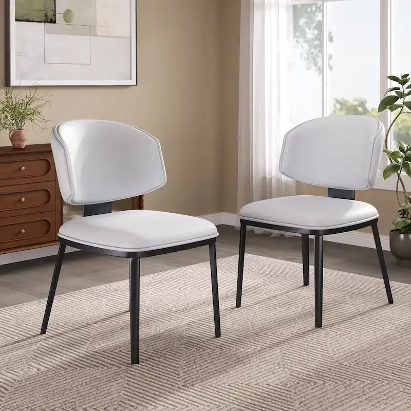  - PU Leather Upholstered Dining Chairs