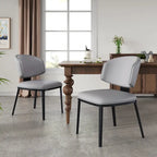 - PU Leather Upholstered Dining Chairs