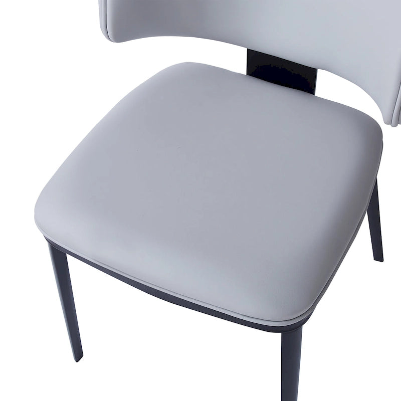 - PU Leather Upholstered Dining Chairs