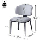 - PU Leather Upholstered Dining Chairs