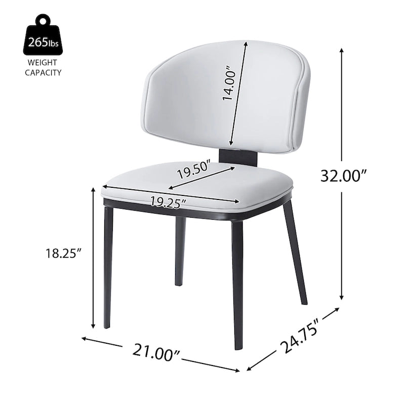 - PU Leather Upholstered Dining Chairs