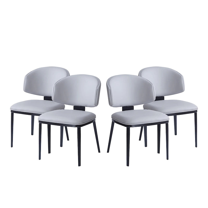 - PU Leather Upholstered Dining Chairs