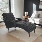 Christopher Knight Home - Isabella Indoor Chaise Lounge Armchair with Pillow and Solid Wood Legs