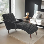 Christopher Knight Home - Isabella Indoor Chaise Lounge Armchair with Pillow and Solid Wood Legs