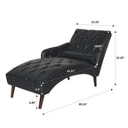Christopher Knight Home - Isabella Indoor Chaise Lounge Armchair with Pillow and Solid Wood Legs