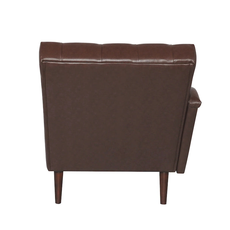 Christopher Knight Home - Isabella Indoor Chaise Lounge Armchair with Pillow and Solid Wood Legs