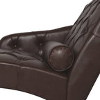Christopher Knight Home - Isabella Indoor Chaise Lounge Armchair with Pillow and Solid Wood Legs