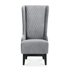 Christopher Knight Home - Evelyn High-Back Velvet Wingback Chair with Wooden Legs