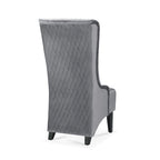Christopher Knight Home - Evelyn High-Back Velvet Wingback Chair with Wooden Legs