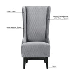 Christopher Knight Home - Evelyn High-Back Velvet Wingback Chair with Wooden Legs