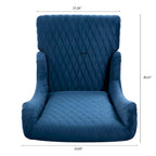 Christopher Knight Home - Evelyn High-Back Velvet Wingback Chair with Wooden Legs