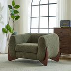 Tina Modern Upholstered Boucle Arm Club Chair by Christopher Knight Home
