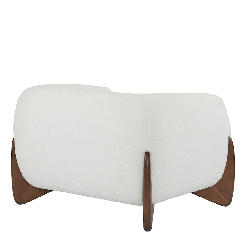 Tina Modern Upholstered Boucle Arm Club Chair by Christopher Knight Home