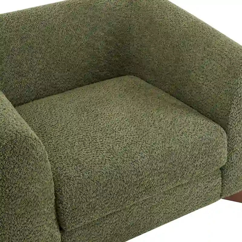 Tina Modern Upholstered Boucle Arm Club Chair by Christopher Knight Home