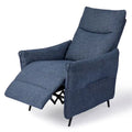 Glitzhome 41H Fabric Push Back Recliner With Ergonomic Segmented Back