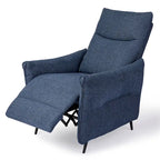 Glitzhome 41H Fabric Push Back Recliner With Ergonomic Segmented Back