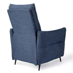 Glitzhome 41H Fabric Push Back Recliner With Ergonomic Segmented Back