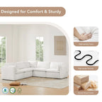 Cypress 107W L-shape Power Reclining Sectional Sofa Couch